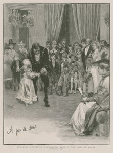 Bal przebierańców Lady Mayoress w rezydencji (grawerunek) autorstwa Henry Marriott Paget