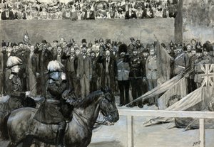 Książę Walii na wolontariacie, paradzie Horse Guards autorstwa Henry Marriott Paget