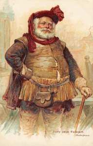Komiczna postać Williama Szekspira Sir John Falstaff (w druku) autorstwa Henry Marriott Paget