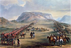 Konferencja w Block Drift, Kaffirland, 30 czerwca 1846 r. (akwatinta barwna)