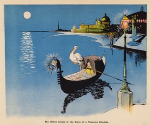 Ilustracja do książki "Przygody japońskiej lalki" (kolorowa litografia)