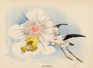 Ilustracja do książki "Przygody japońskiej lalki" (kolorowa litografia)