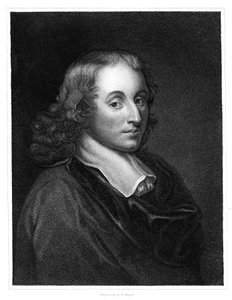 Blaise Pascal, XVII-wieczny francuski filozof, matematyk, fizyk i teolog, c1830