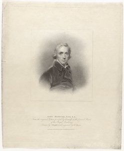 Portret van Johna Hoppnera John Hoppner, Esq. RA (tytuł na obiekcie) Britse portretten (tytuł serii) Brytyjska Galeria Portretów Współczesnych (tytuł serii)