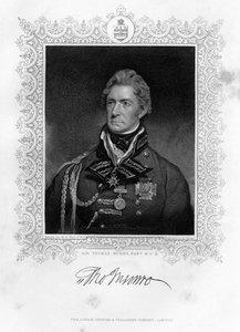Sir Thomas Munro 1761-1827, szkocki żołnierz i mąż stanu, XIX wiek.