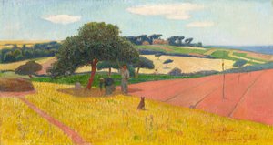 Les Chaumes w Guidel, 1891. autorstwa Henry Moret