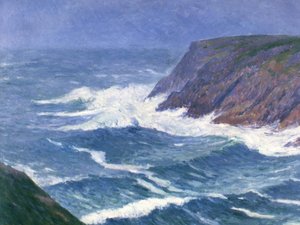 Île de Groix, przybrzeżny krajobraz przy wejściu do portu św. Mikołaja, 1908 r.