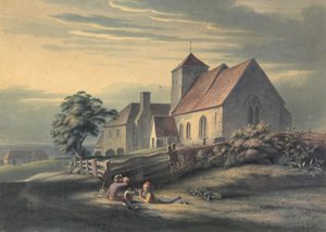 Kościół i dom rudy