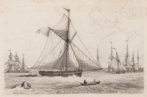 Blackwall Reach i Kolumb w oddali autorstwa Henry Moses