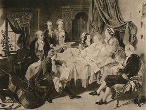 „Łóżko śmierci Mozarta”, 1910.