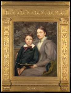 Pani William T. Evans i jej syn, 1895.