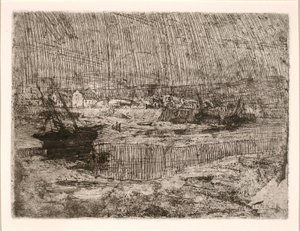 Przewrócone łodzie rybackie, Bretania autorstwa Henry Ossawa Tanner