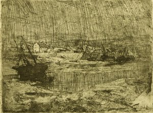 Przewrócone łodzie rybackie, Bretania autorstwa Henry Ossawa Tanner