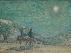 Ucieczka do Egiptu, ok. 1916 (olej na płycie drewnianej) autorstwa Henry Ossawa Tanner