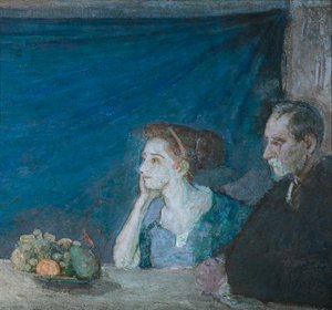Portret pana i pani Atherton Curtis z martwą naturą, b.d.