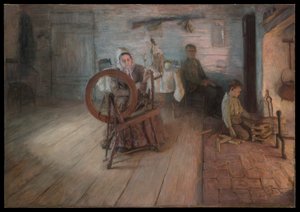 Wirowanie przy świetle ognia autorstwa Henry Ossawa Tanner
