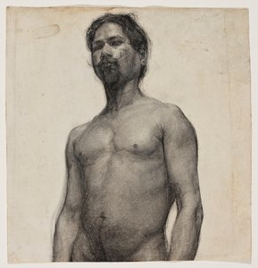 Studium czarnego mężczyzny. ok. 1891 (węgiel i pastel na kremowym papierze)