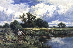 Rzeka Lea, niedaleko Broxbourne w Hertfordshire