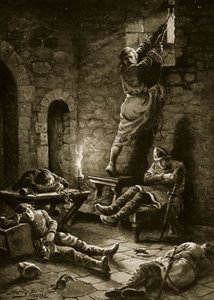 Ucieczka Ralpha Flambarda z Wieży, ilustracja z „Hutchinson