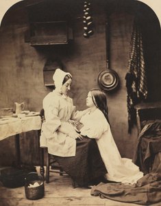 Biegnie do domu i opowiada o wszystkim matce, 1858.