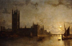 Opactwo Westminsterskie, Budynki Parlamentu wraz z budową mostu Westminster, 1859