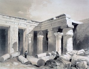 Medinet Abou, Teby, Egipt, XIX w.
