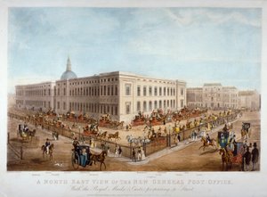 Nowy Główny Urząd Pocztowy, City of London, c1830
