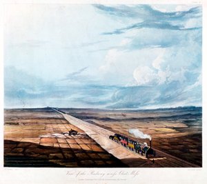 Przejazd kolejowy Chat Moss, Lancashire, 1831