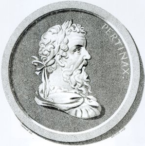 Portret Pertynaksa, z "Historii upadku Świętego Cesarstwa Rzymskiego", Edward Gibbon, 1808 r.