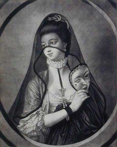 Fair Nun Unmasked, grawerowane przez Carington Bowles (fl.1744-93) (lito) autorstwa Henry Robert (after) Morland