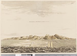 Strona 16 Otaheite, kiedy Point Venus nosi S.W. przez W. 5 mil odległych, 1768-75 (wc)
