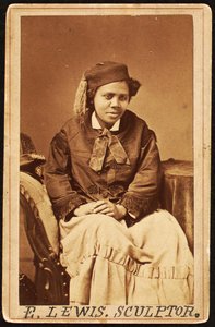 Carte de visite Edmonii Lewis, c.1870 autorstwa Henry Rocher