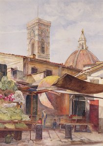 W pobliżu Duomo, Florencja, 1878 (wc na papierze)