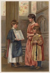 Evensong (kolor lito) autorstwa Henry Ryland
