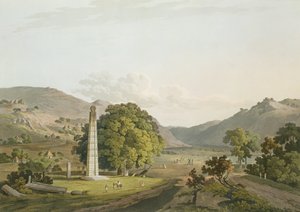 Obelisk w Aksum, ryty Daniel Havell (1785-1826) 1809 (akwatinta)