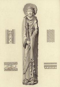 Clovis I, około 1100, z kościoła Notre Dame De Corbeil autorstwa Henry Shaw