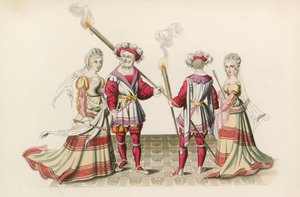 Figury z gobelinów, początek XVI w. autorstwa Henry Shaw