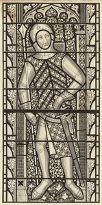 Gilbert de Clare, hrabia Clare, z kościoła opactwa Tewkesbury, około 1340 autorstwa Henry Shaw