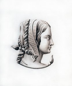 Nakrycie głowy, początek XVI wieku, 1843. autorstwa Henry Shaw