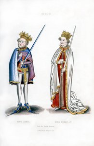 Król Jan i król Henryk I, c1440, 1843. autorstwa Henry Shaw