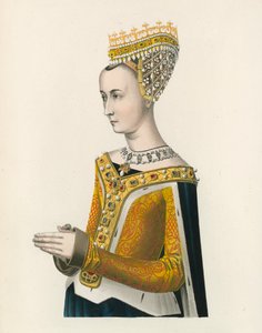 Małgorzata, królowa Jakuba III Szkocji, ok. 1483, portret w połowie długości