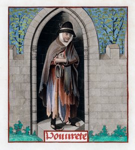 Ubóstwo, ok. 1480, 1843 r. autorstwa Henry Shaw