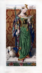 Św. Agnieszka, ok. 1520, 1843 r. autorstwa Henry Shaw