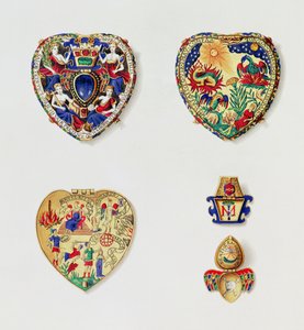 Klejnot Darnleya, z „Notatki historyczne o Lennox lub Klejnot Darnleya, własność królowej”, autorstwa Patricka Frasera Tytlera (1791-1849) opublikowanego w 1843 r.