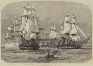 Latająca Eskadra wkraczająca do Plymouth Sound autorstwa Henry Spernon Tozer