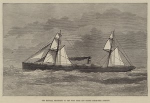 Haytian, należący do West India and Pacific Steam-Ship Company autorstwa Henry Spernon Tozer