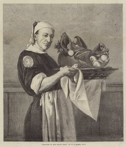 Wprowadzanie głowy dzika autorstwa Henry Stacey Marks
