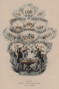 Ilustracja na stronie tytułowej Jaunts and Jollities Jorrocksa (kolor lito) autorstwa Henry Thomas (after) Alken