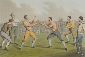Walka o nagrodę, akwatinowana przez I. Clarka, wyd. Thomas McLean, 1820 (akwatinta) autorstwa Henry Thomas Alken