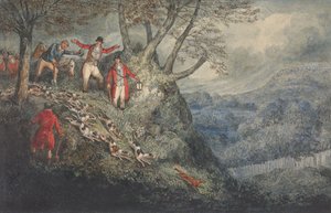 Ilustracja do The Life of a Sportsman C.J. Apperleya („Nimroda”): „Nocna scena z sir Thomasem Mostynem” autorstwa Henry Thomas Alken